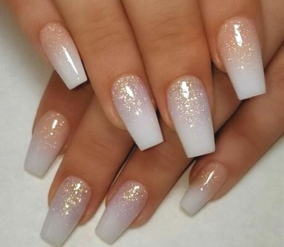 tan and white ombre