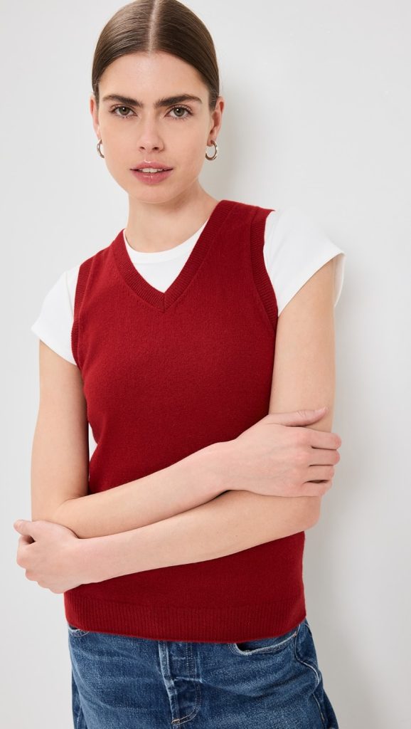 Red Sweater Vest