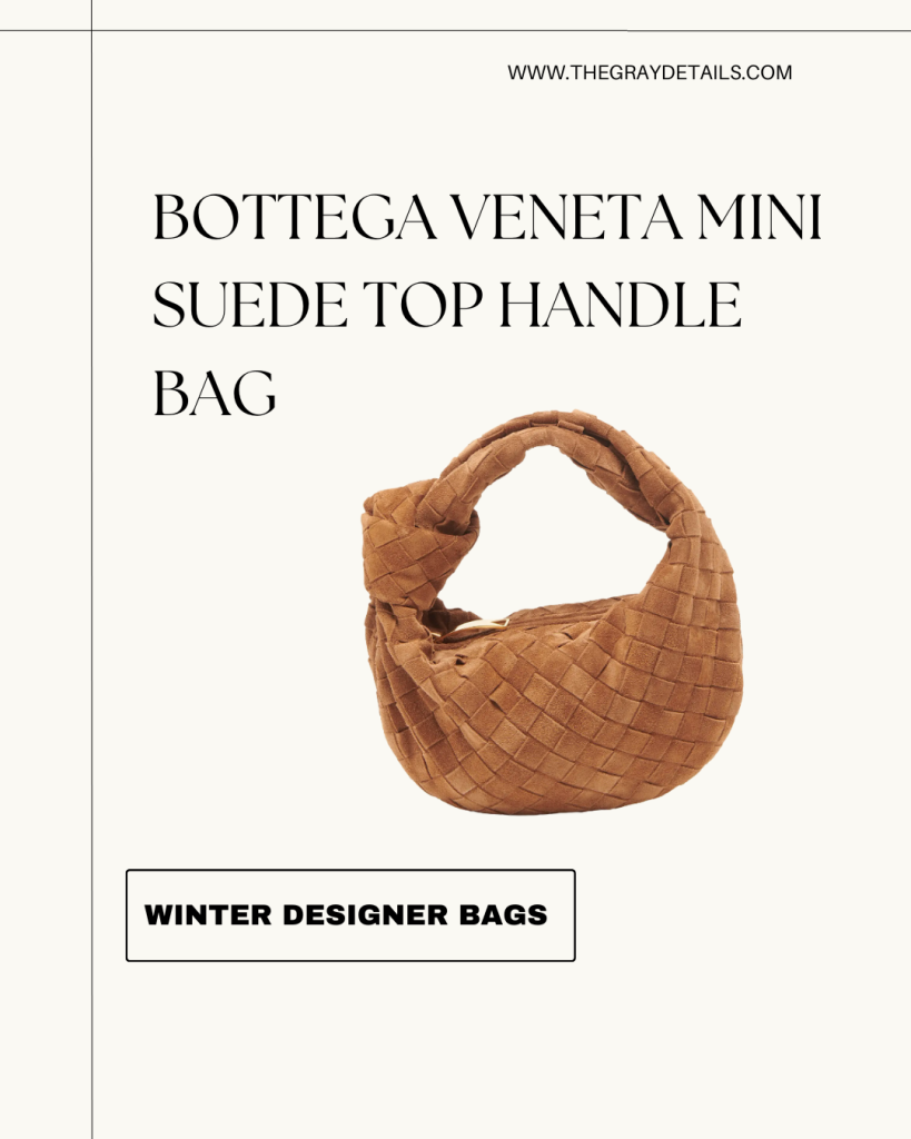 Bottega Veneta Mini suede top handle bag