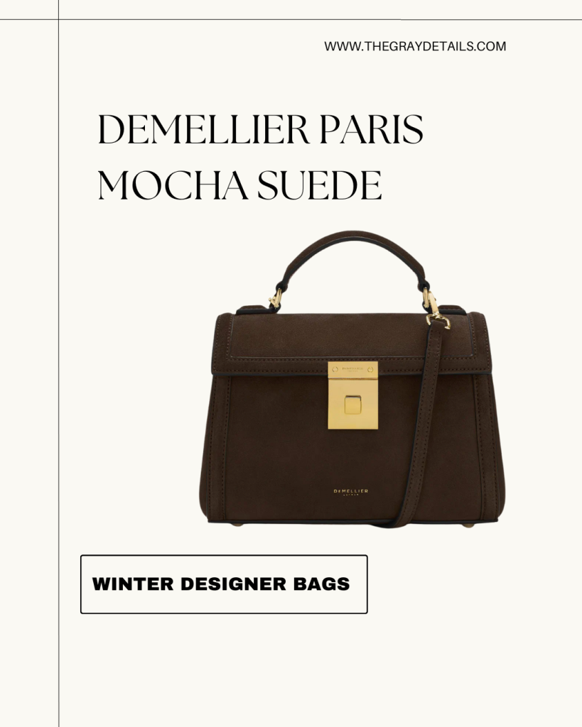 Demellier Paris mocha suede