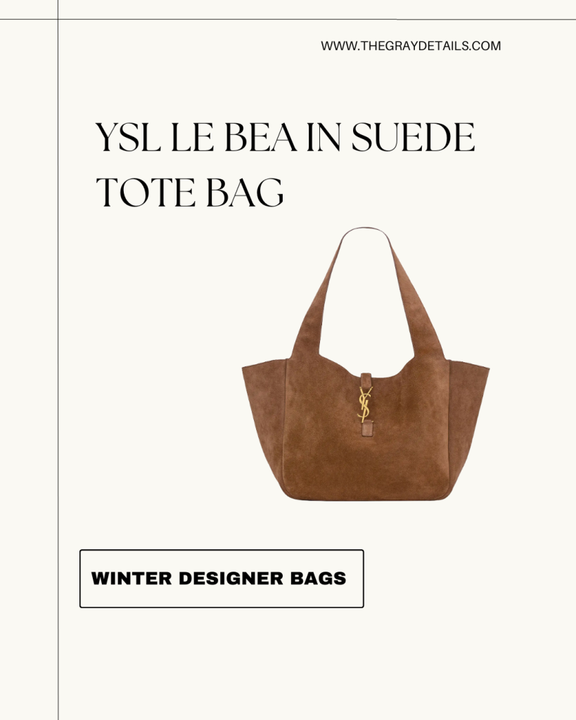 YSL Le Bea in Suede Tote Bag