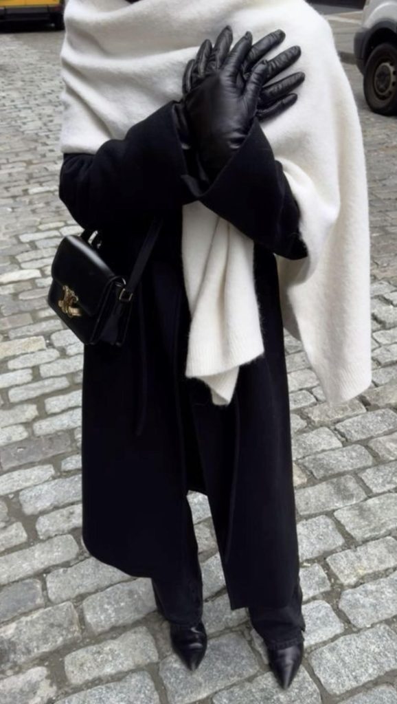 Coats with scarves New York Street Style