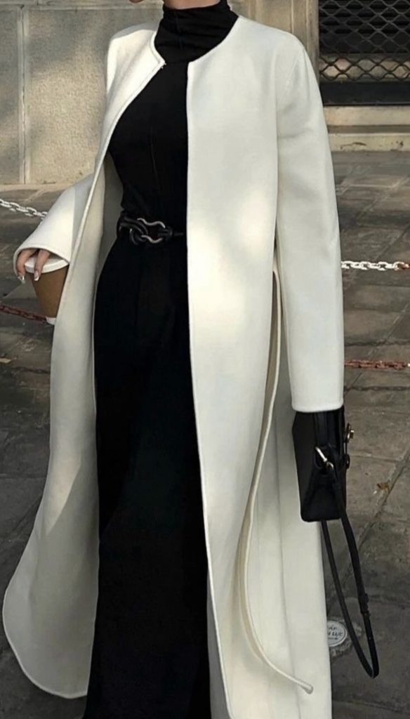 White Coat Winter Outfits