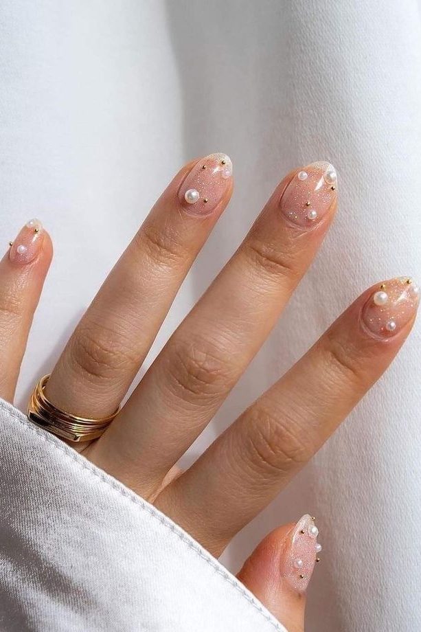 pearl Embellishments 2025 Nail Trends