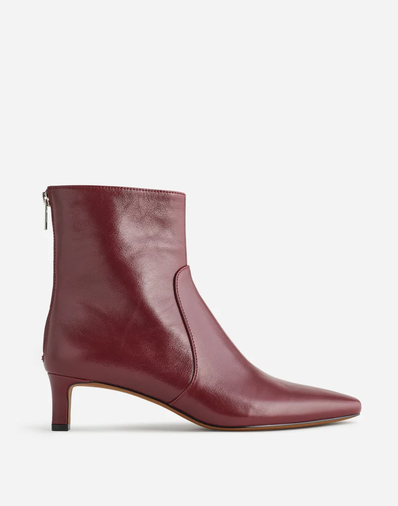 Madewell Dimes Kitten Heel Boot leather