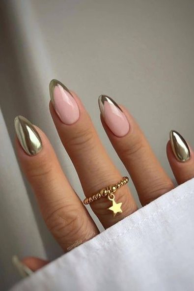Classic French Tip With a Twist Nails