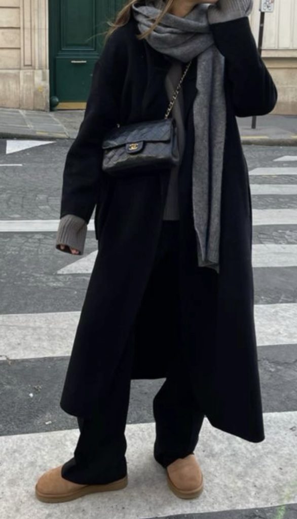 monochrome black Winter Travel Style