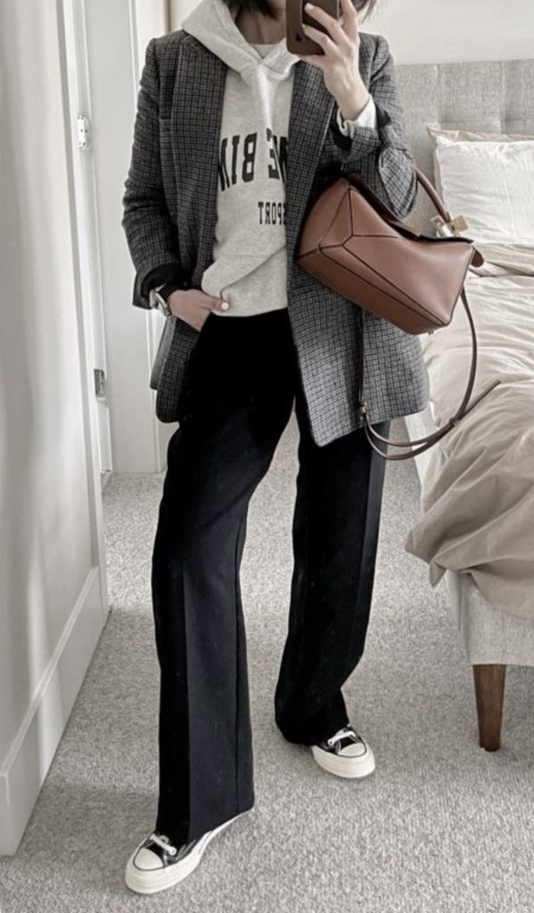 slacks and Blazer travel Outfit
