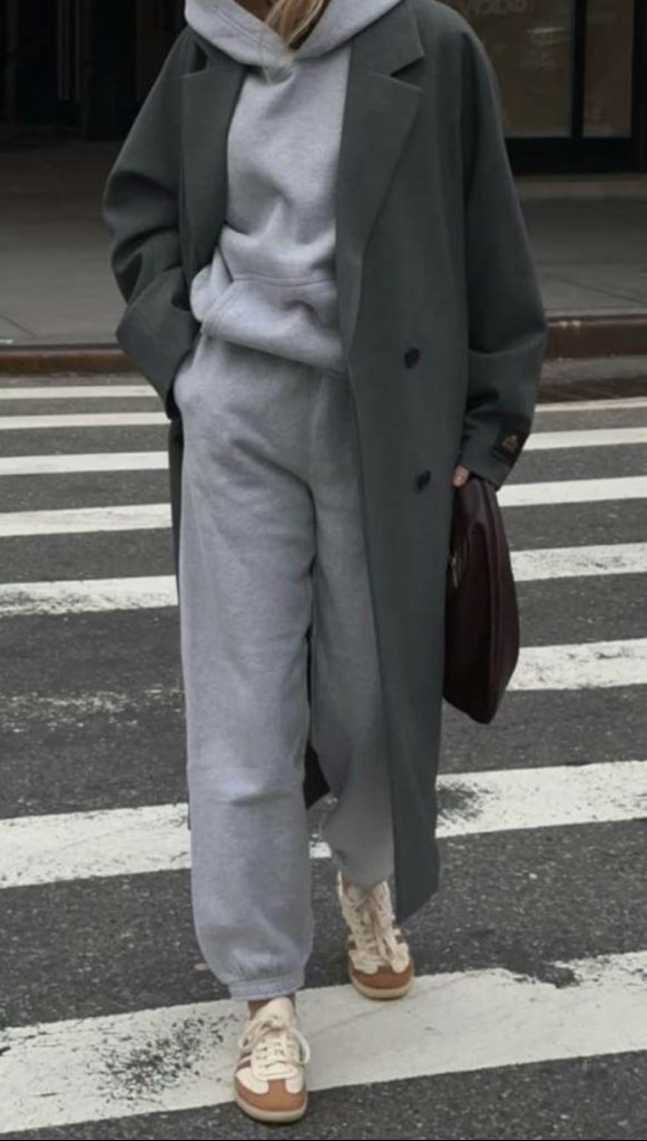 Athleisure with winter coat