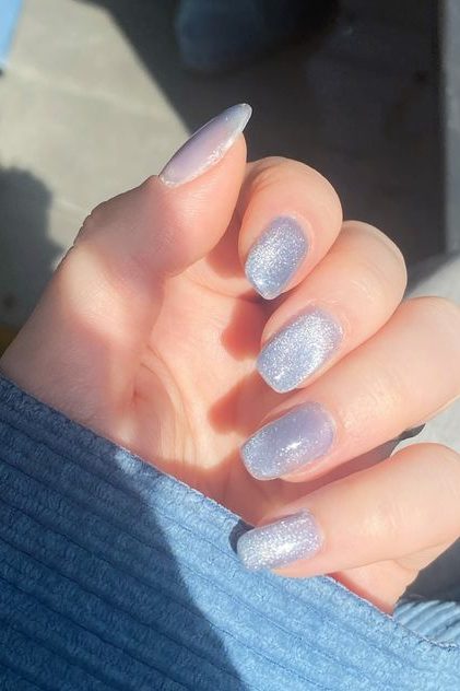 Icy Blue Nail design
