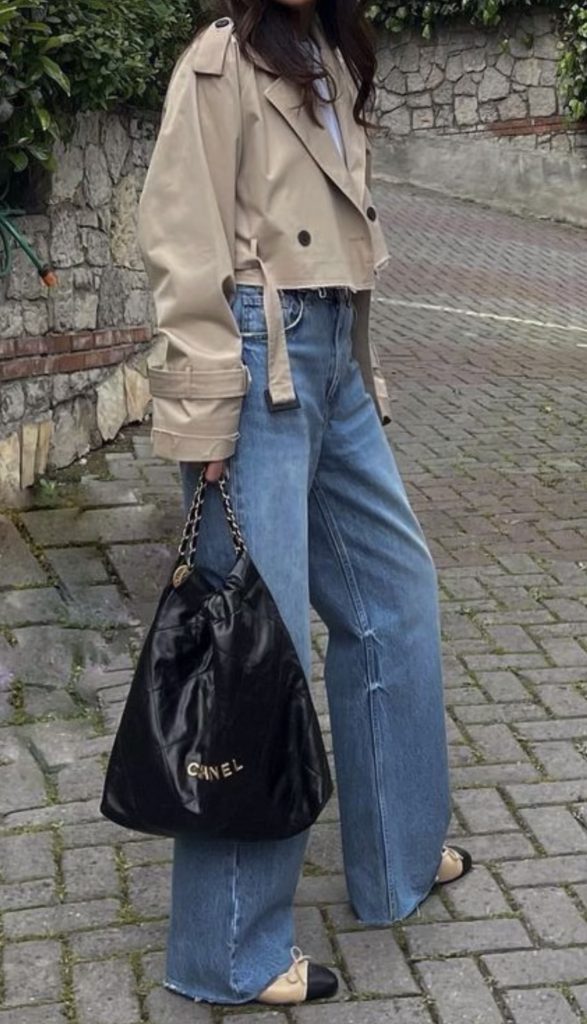 Cropped Trench Coat Chic March Outfits