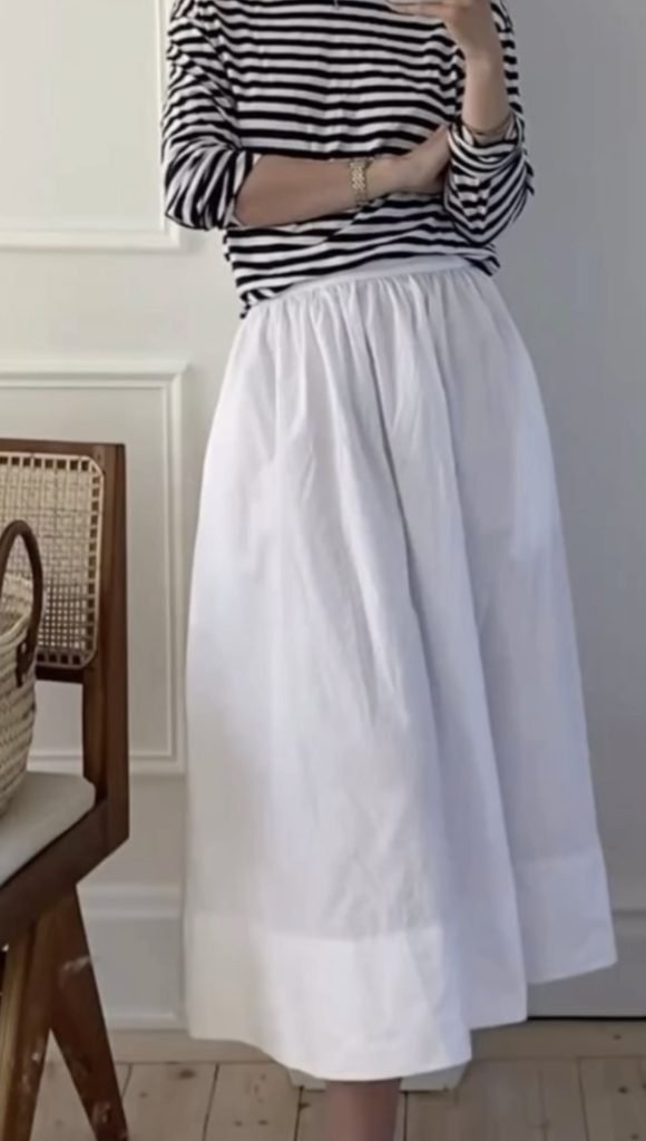 White Skirt Spring Chic March Outfits