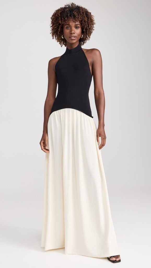 black and white chic dress