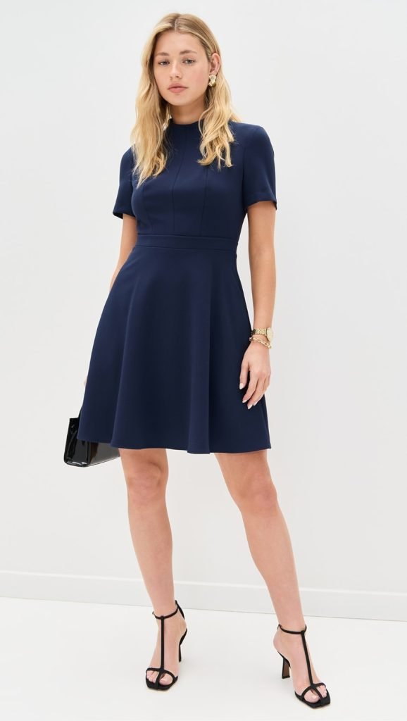 Garden Party navy blue dress