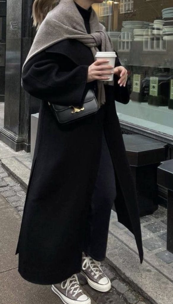 Long Coat Winter Airport Outfit Ideas