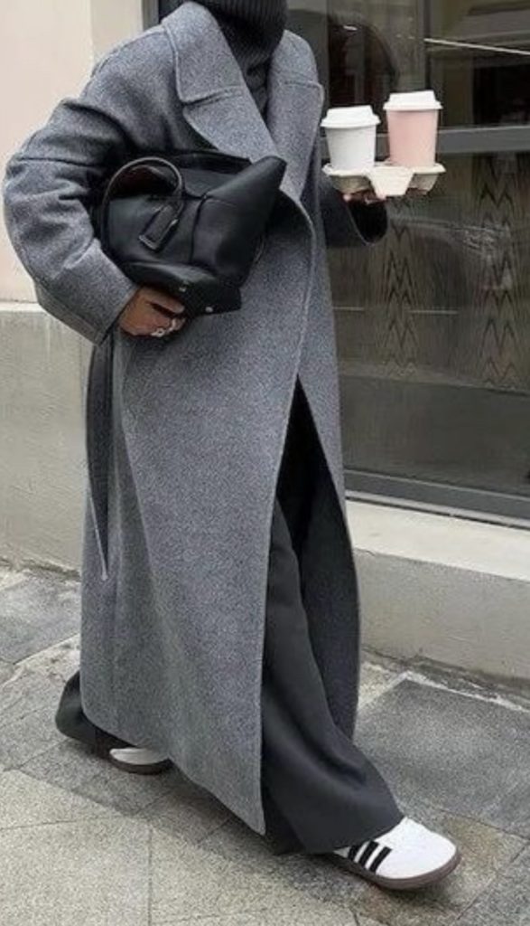 Long Coat Winter Airport Outfit Ideas