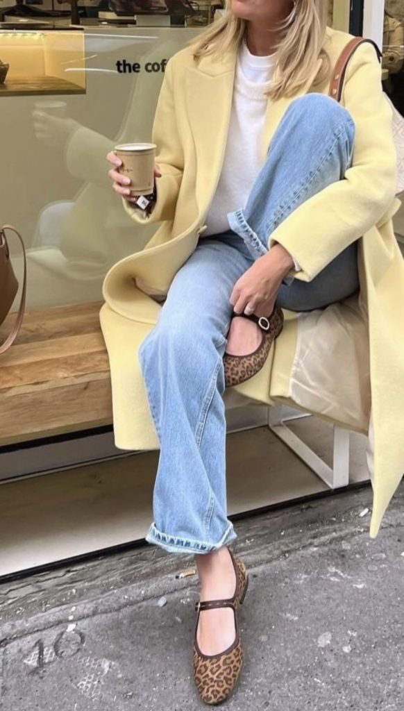 pastel yellow coat