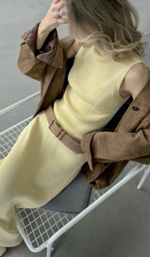 butter yellow dress Outfit