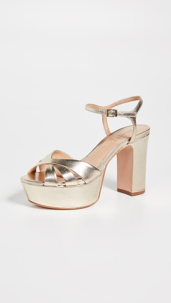 Metallic Platform Heels