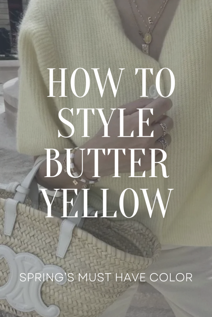 How to Style Butter Yellow