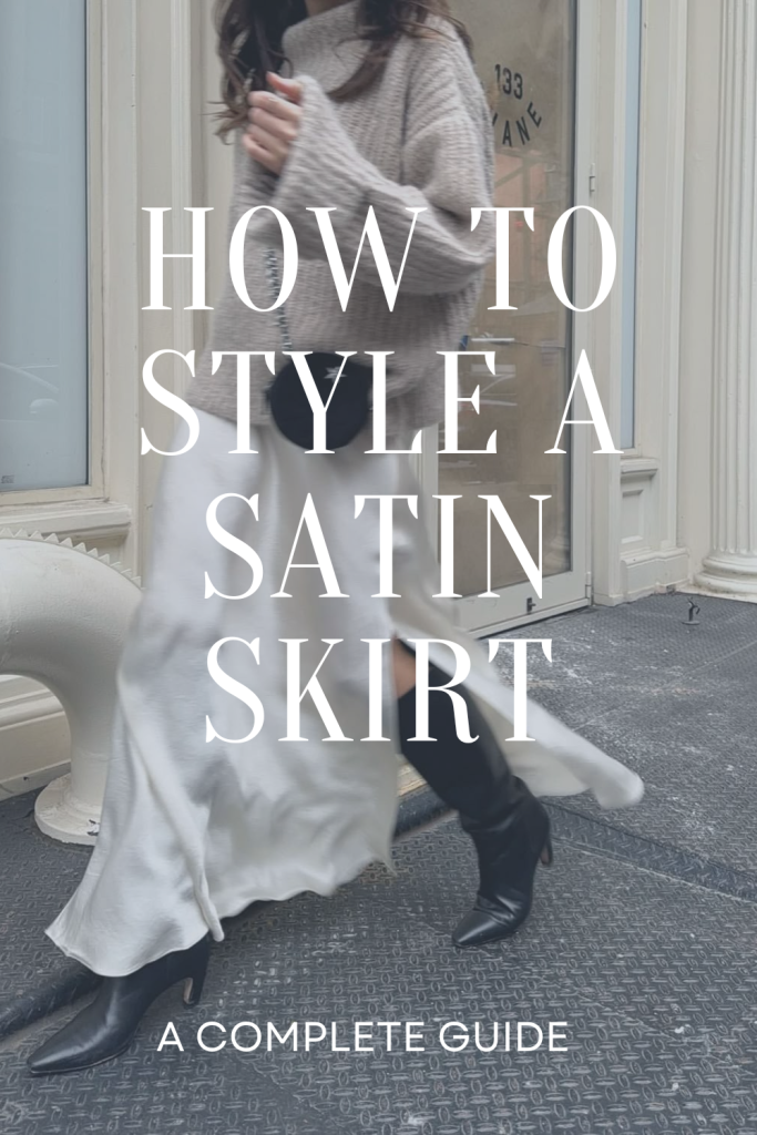 How to Style a satin Skirt