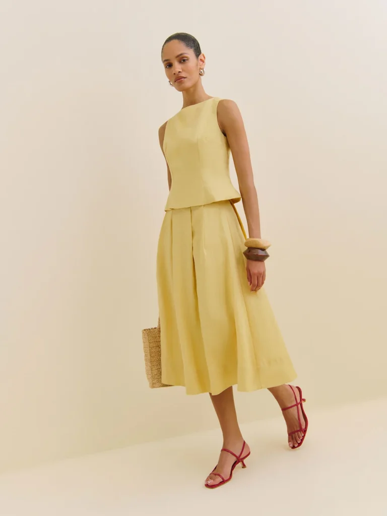 Yellow Linen Co-Ord Set