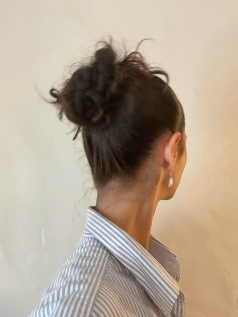 Slick Back Messy Bun