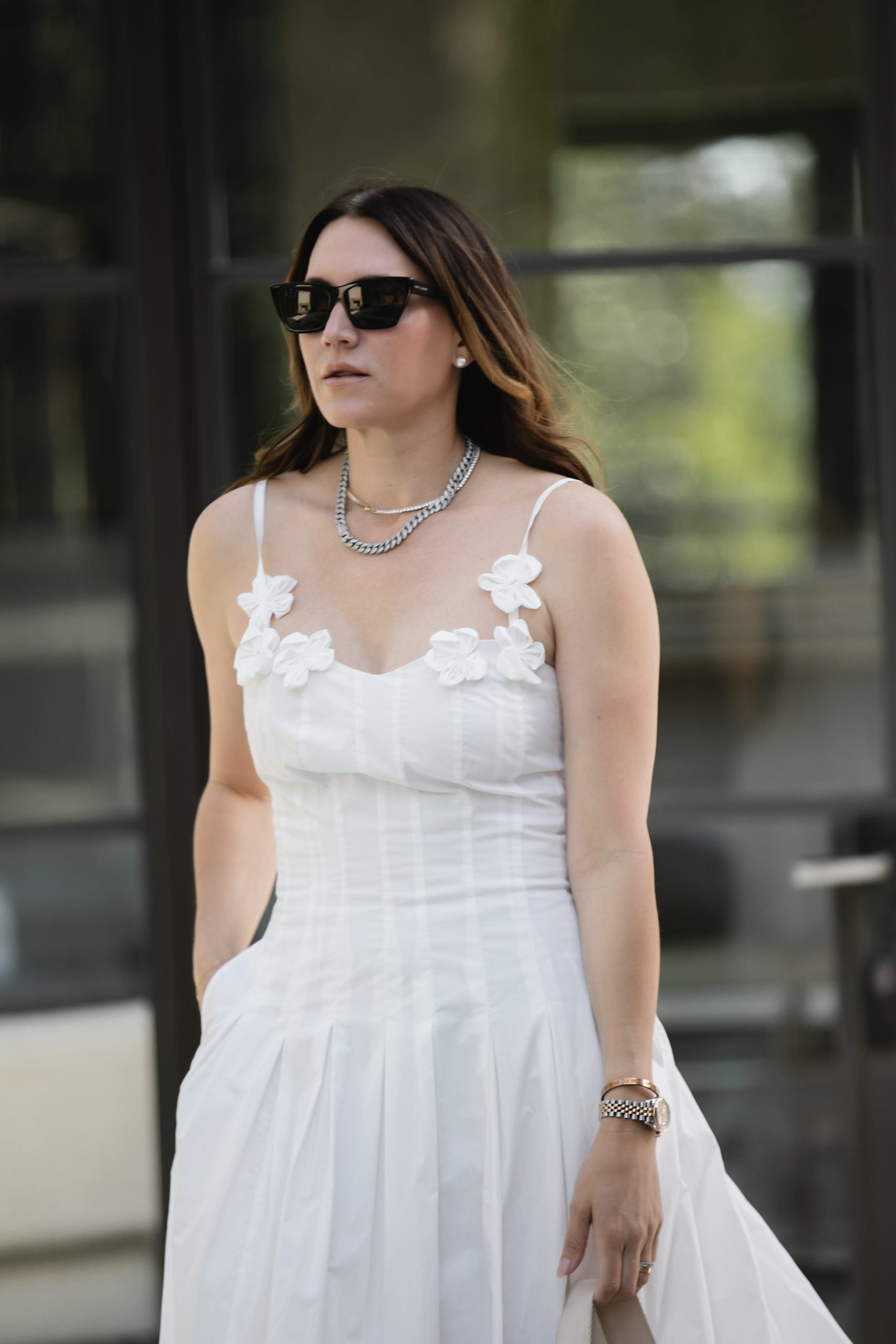 Elegant spring white outfits