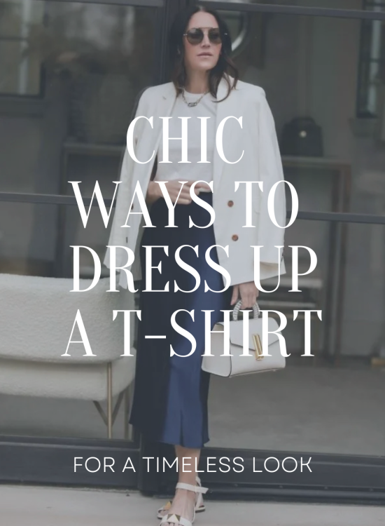 How to Dress Up A T-Shirt
