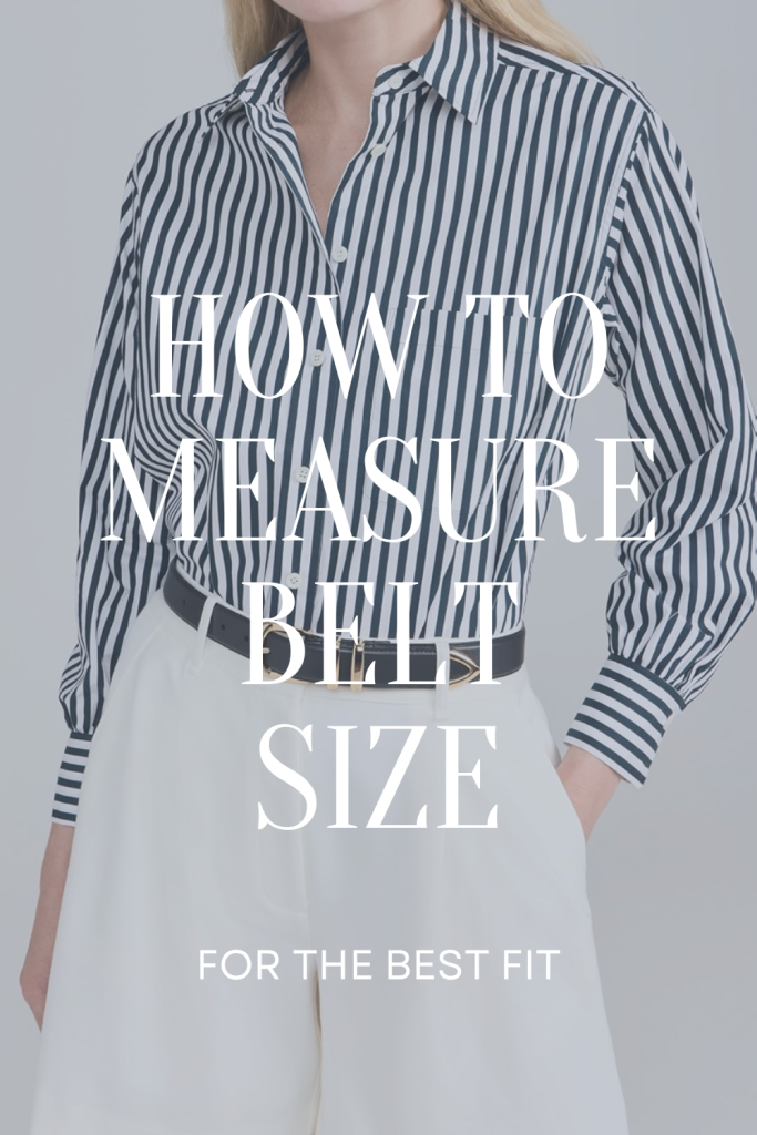 how to measure a belt size