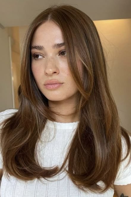 Middle Part with Tucked Ends
