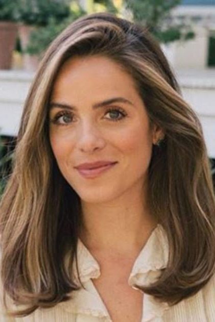 Middle Part with Tucked Ends hairstyle