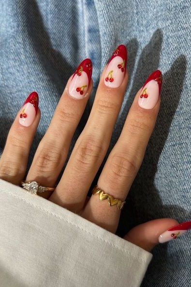 Cherry Summer Nail art ideas