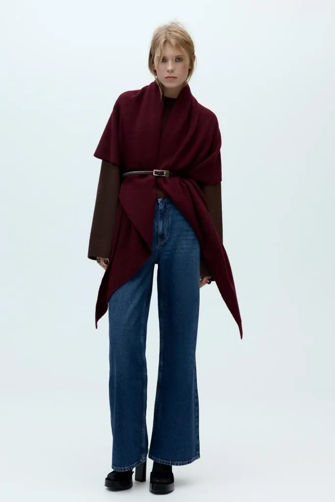 How to Style a Triangle Shawl Elegantly