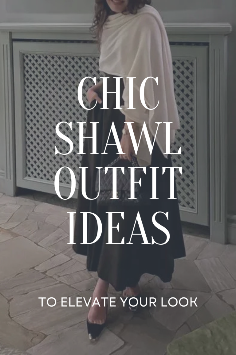 how to wear a shawl elegantly