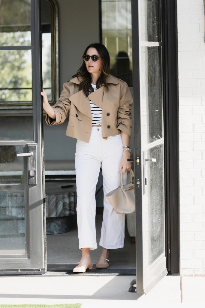Cropped Trench Coat Outfits of Spring