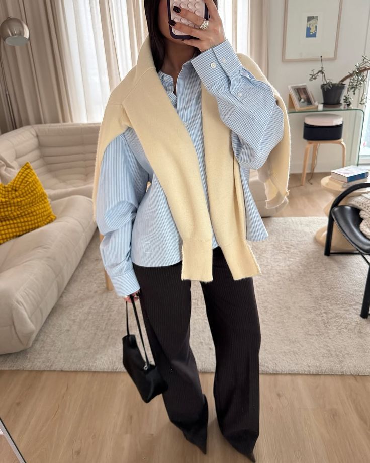 Butter Yellow Sweater outfit
