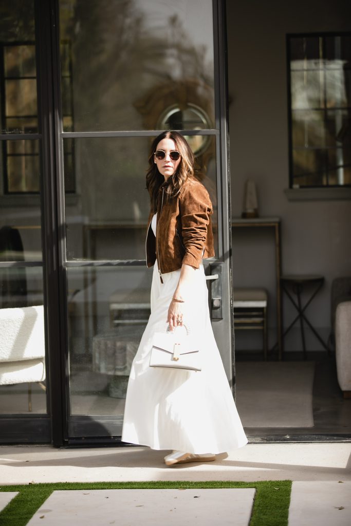 full white skirt outfits