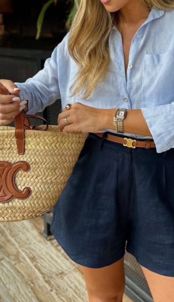Pop of Blue Summer Outfits