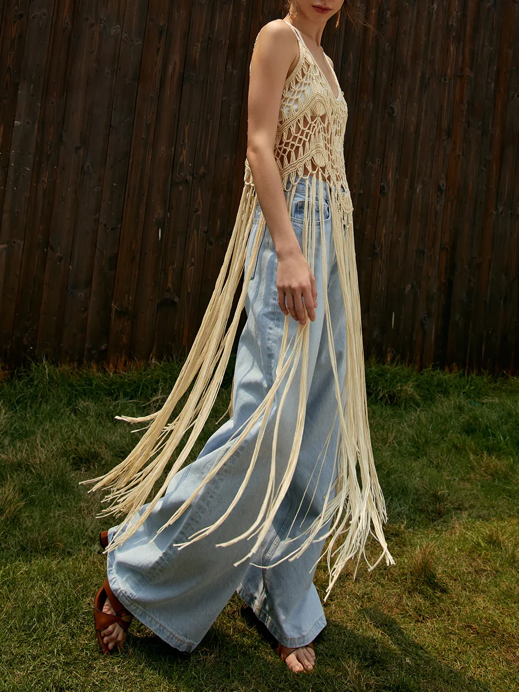 Jeans and Fringe top