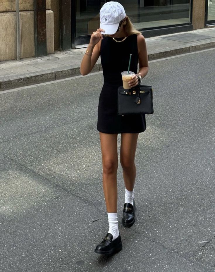 Minimal Chic loafers with socks