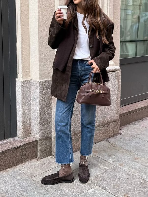 fall fashion with loafers