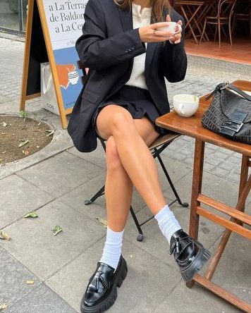 Edgy Street Style with loafers