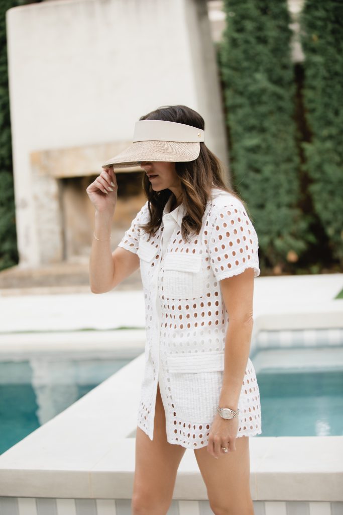 Straw Sun visor hat