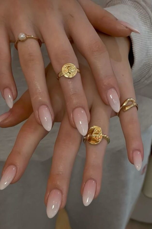 Nude Ombre Classy Nude Nail Designs