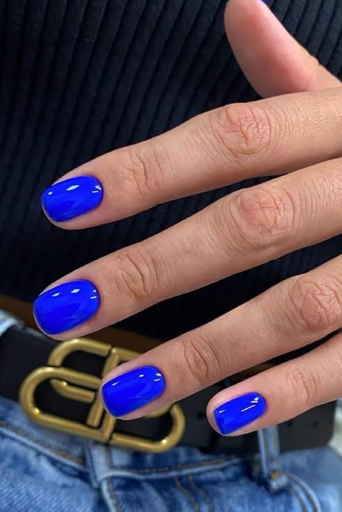 Cobalt Blue manicure