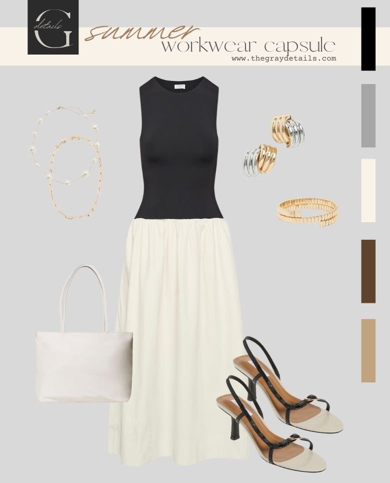 Color Block Dress Capsule Outfit