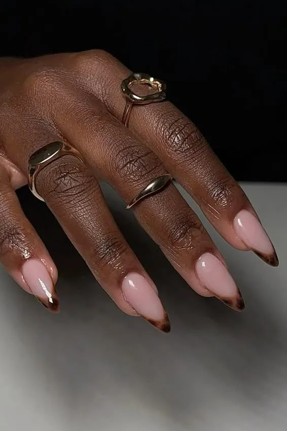 Leopard Print French Tips inspo