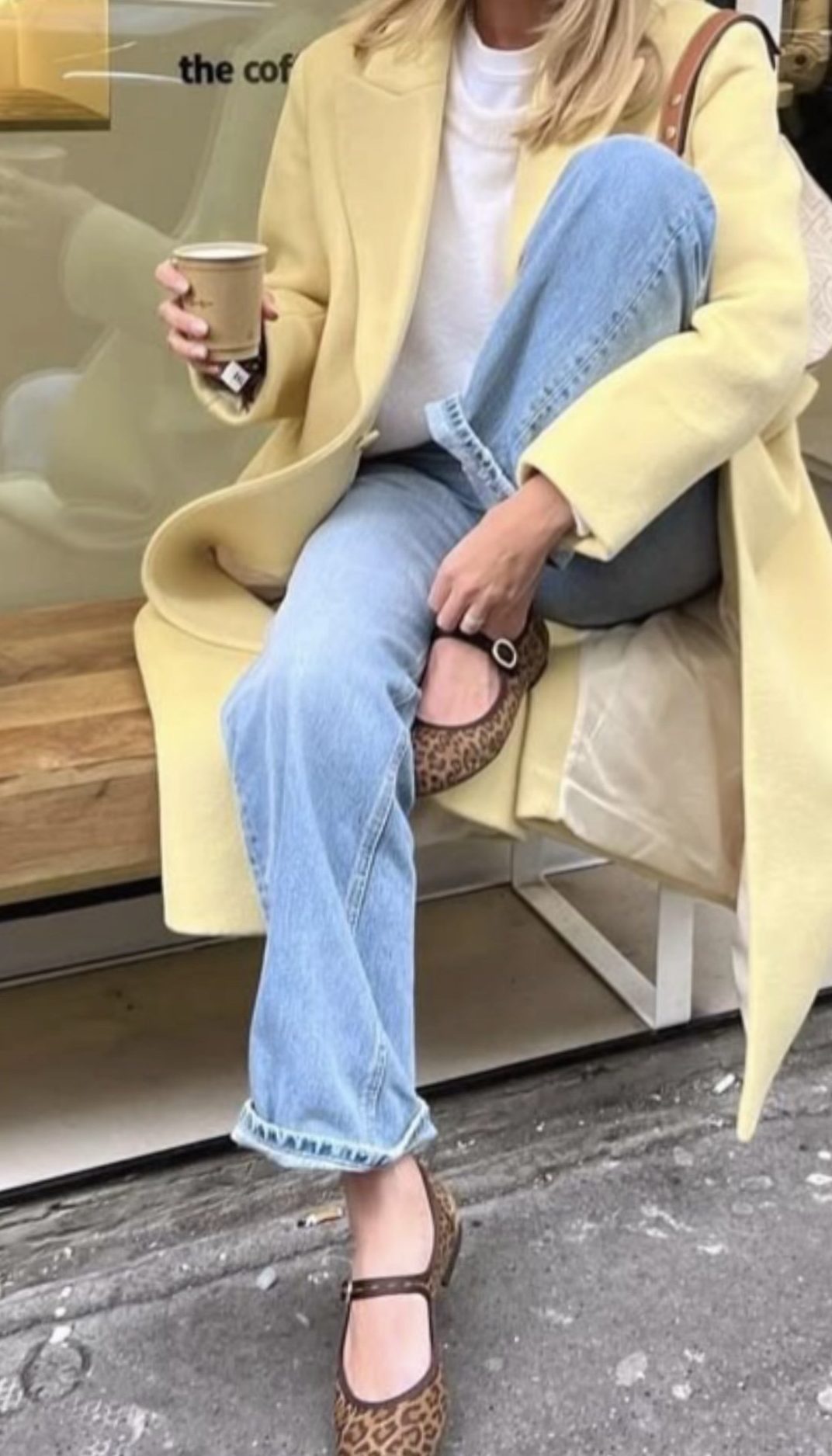 pop of color fall outfit