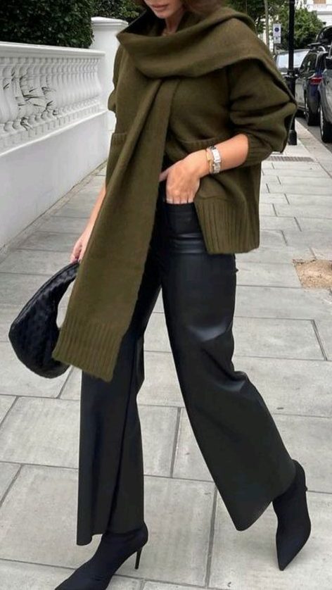 scarf jacket outfit